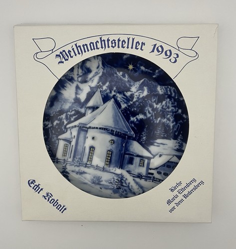 Weihnachtsteller 1993 kirche - 1993,
