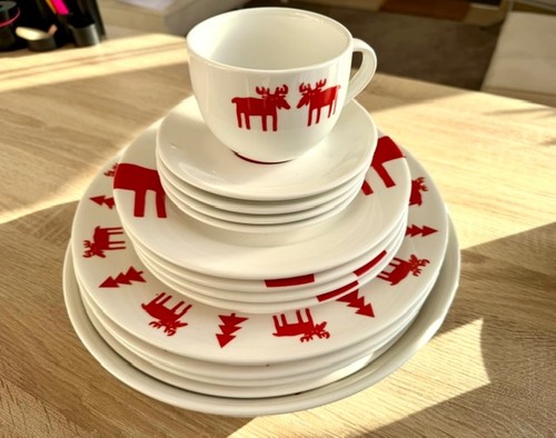 Weihnachtsgeschirr teilig - weihnachtsgeschirr,, 4-teilig