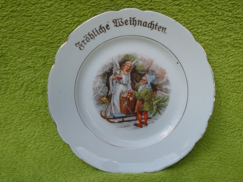 Antiker weihnachtsteller mit - weihnachtsteller,