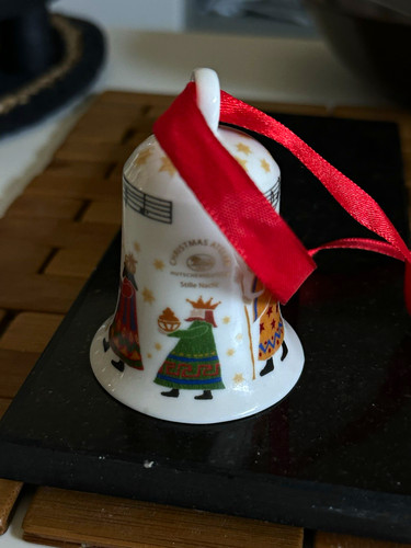 Porzellan weihnachtsglocke - porzellan,