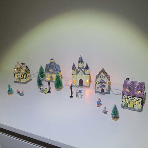 Tlg weihnachtsdorf keramik - 17-tlg,