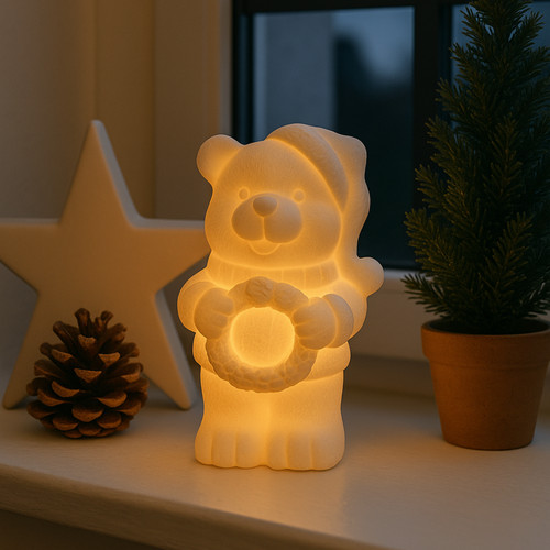 Porzellan bär mit - mit, licht