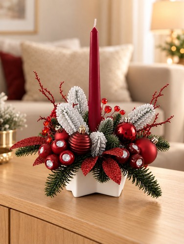 Weihnachtszauber rot weiß - weihnachtszauber, in
