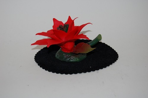 Weihnachtsstern rot porzellan - rot,