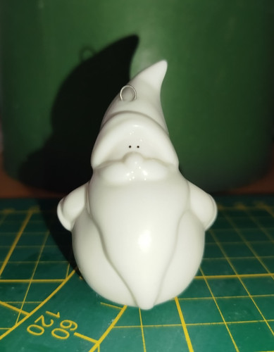 Weiße weihnachtsmann figur - ,