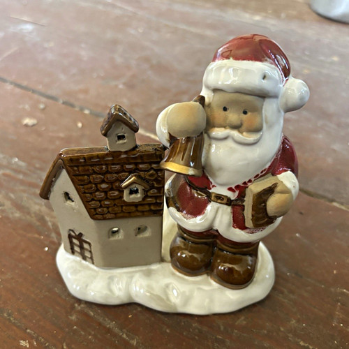 Weihnachtsmann figur mit haus - mit,